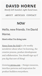 Mobile Screenshot of davidhorne.me