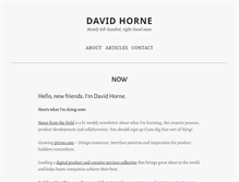 Tablet Screenshot of davidhorne.me